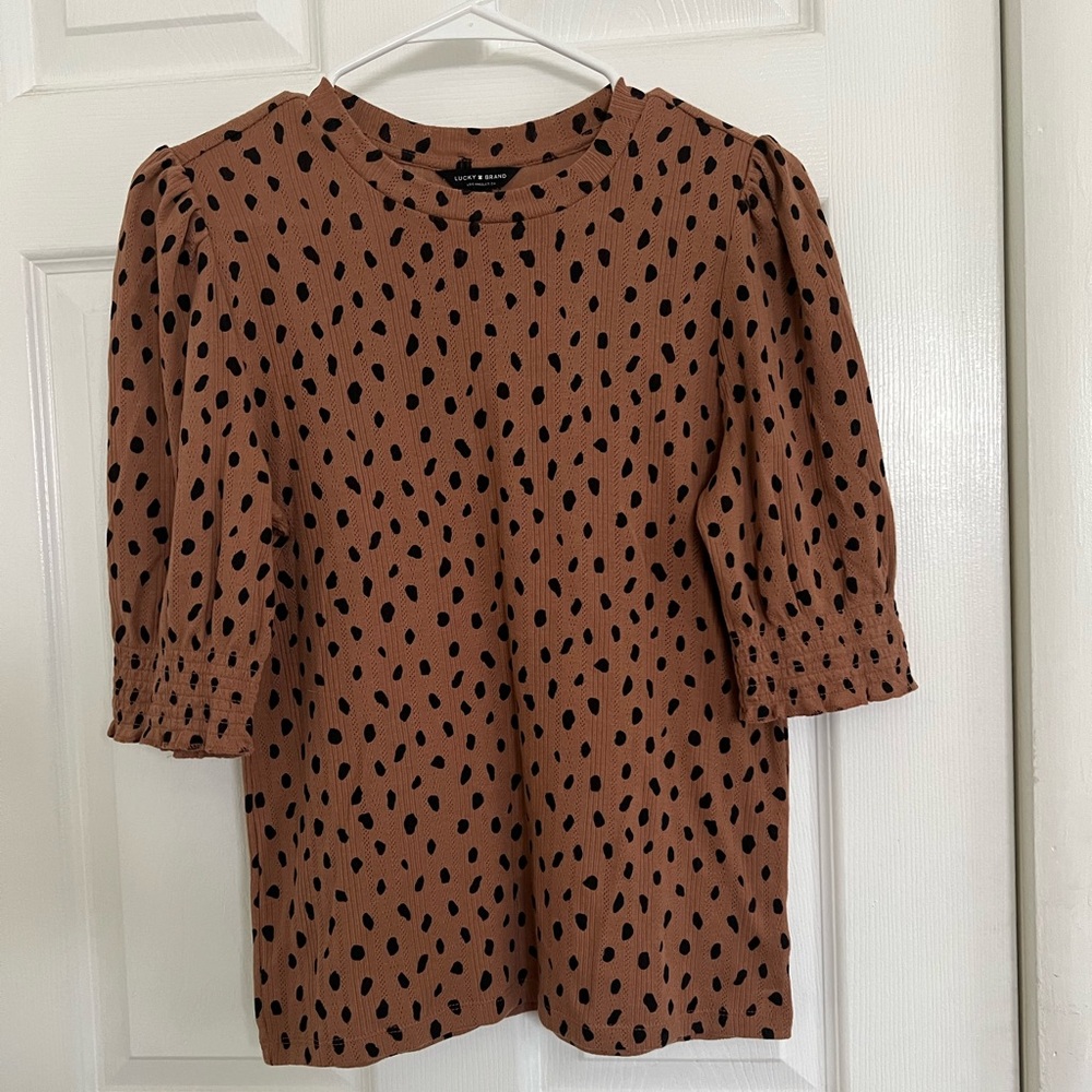 Lucky Brand Cheetah Print Shirt